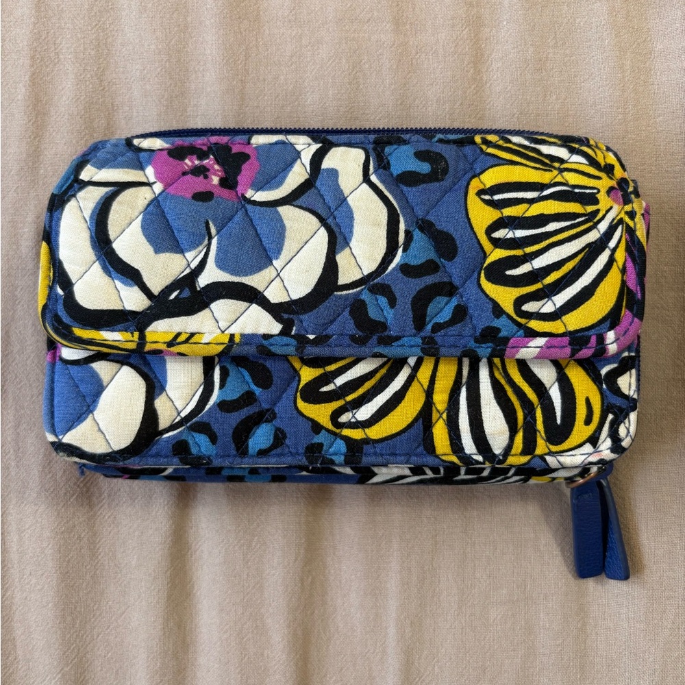 Vera Bradley African Violet Trifold Organizer Wallet